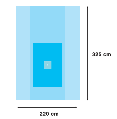 Coverline Простирадло для рук/ніг 220 х 325см зі зміщеним отвором